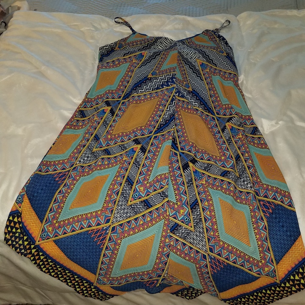 Multicolored Sundress - Spaghetti Straps
